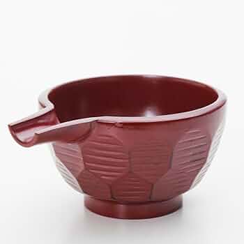 漆器 片口 赤 Amazon.co.jp: 天然木製 片口 亀甲彫 根来 漆塗り : ホーム