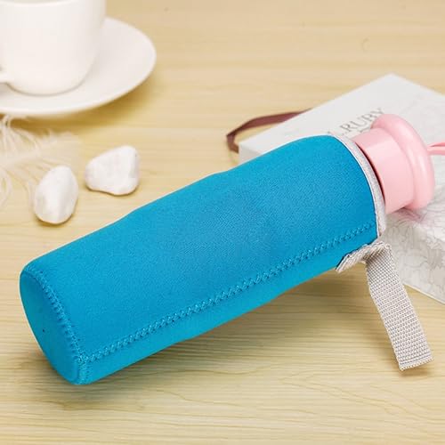 Miniatura 5 de Sunkey Paquete de 7 fundas de neopreno para botella de agua de 12 oz a 19.4 onzas, fundas plegables aisladas para botellas de bebidas, multicolor
