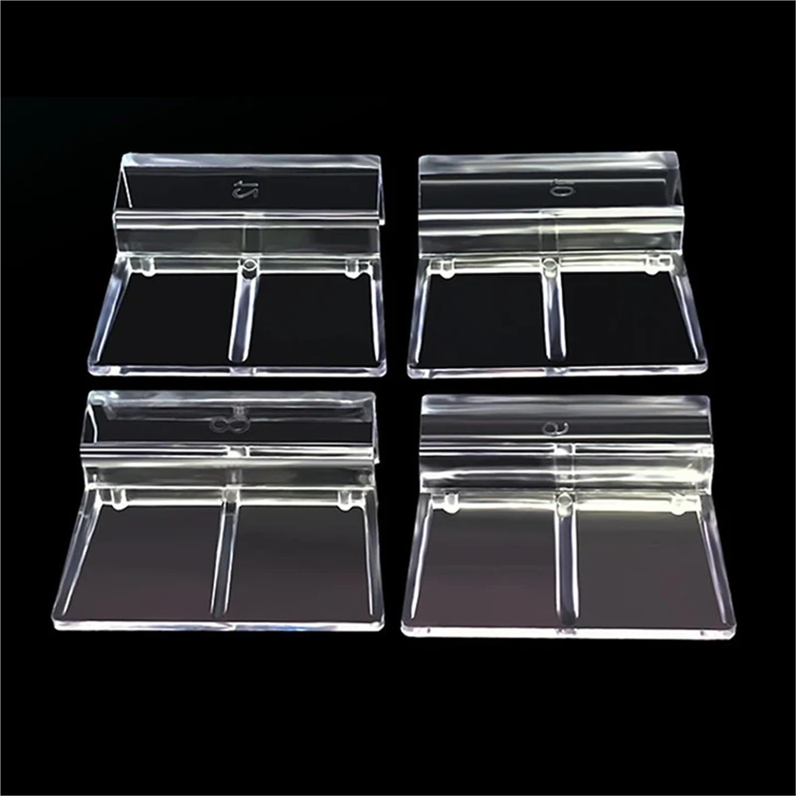 50 Stück randlose Aquarium-Glasabdeckungsstützen – Acryl-Halterungsclips für Aquariumdeckel (A3)