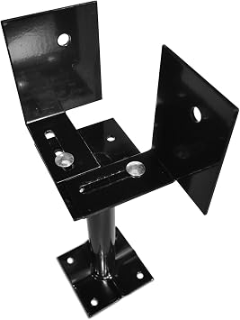 Pylex Support 33/66 Extendable Deck Support, Black