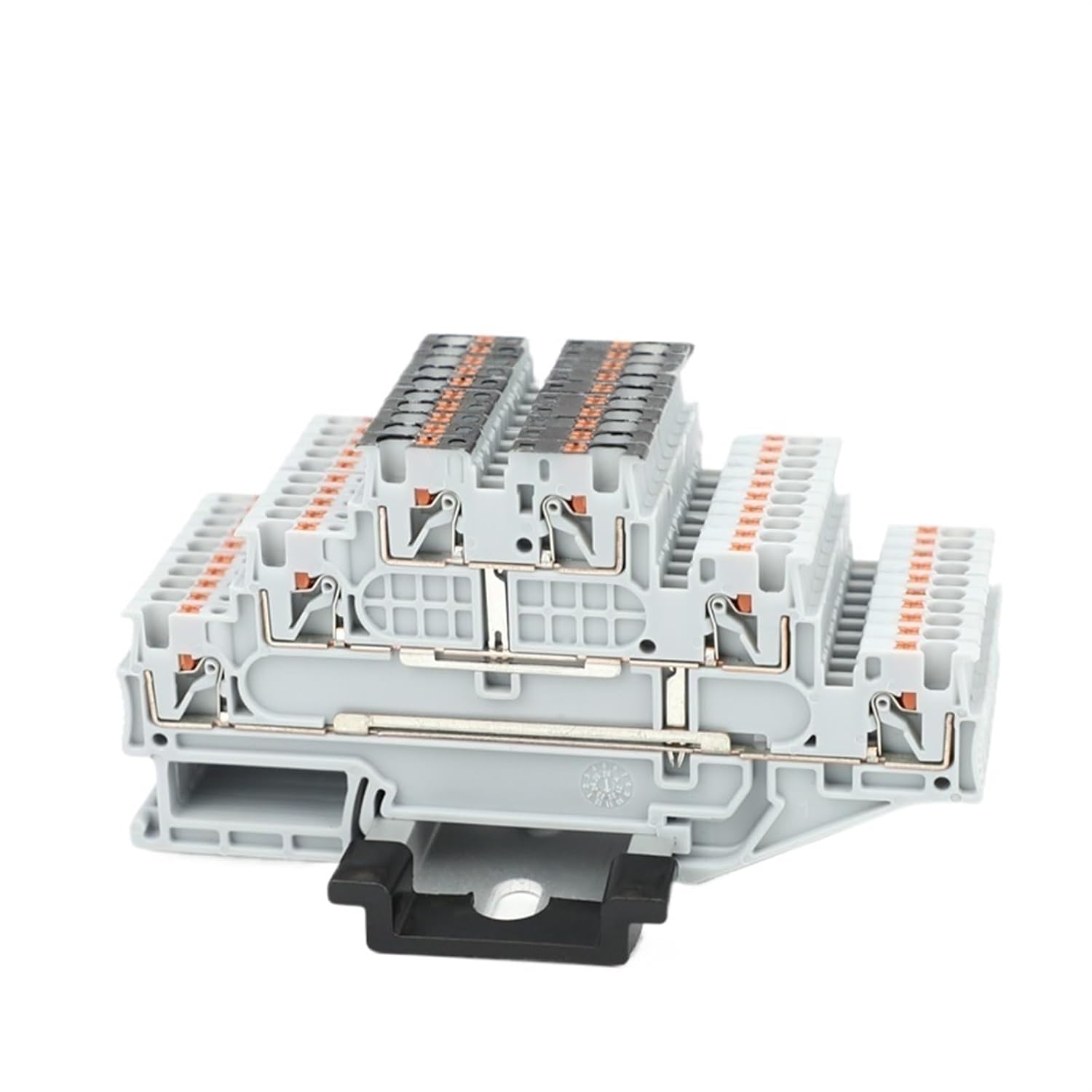 PT1.5-3L-PV 3 Level Equipotential Bonding Push-in Din Rail Terminal Block 1.5mm² Terminal Wire Connector PT 1.5-3L-PV(5 Pcs)