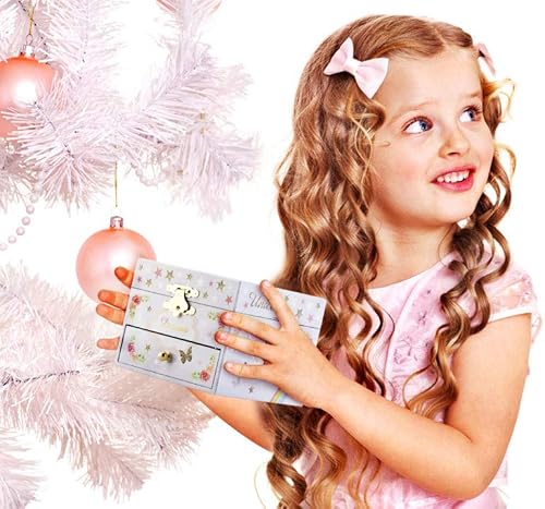 Miniatura 7 de RR ROUND RICH DESIGN Joyero musical para niñas con cajón y juego de joyas con unicornio valiente - Hermosa melodía de ensueño púrpura