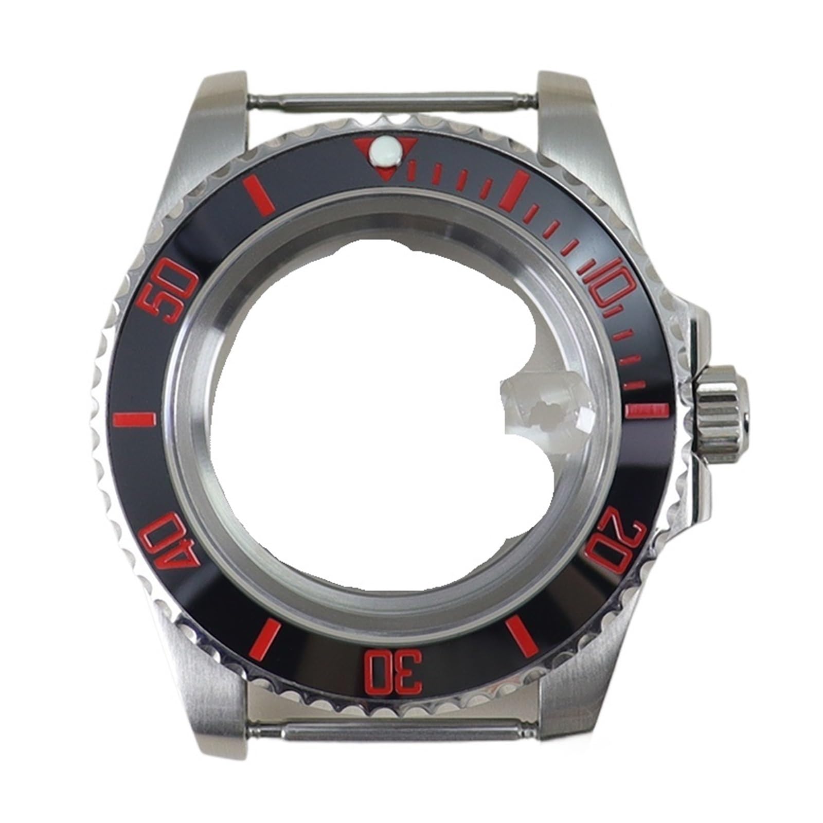 1pc 40mm wodoodporna obudowa zegarka szafirowe szkło kryształowe dla NH34 NH35/36/38 Miyota 8215 ETA 2824 ruch tarcza 28.5mm