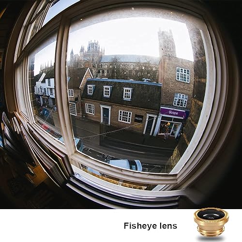 Miniatura 5 de Kit de lente de cámara de teléfono celular 3 en 1 lente ojo de pez macro gran angular universal para teléfonos inteligentes iPhone Samsung Android