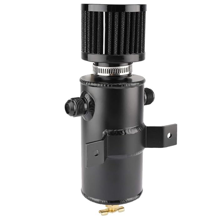 Buy NovelBee 2 Ports 10AN 750ML Aluminum Baffled Oil Catch Can Tank