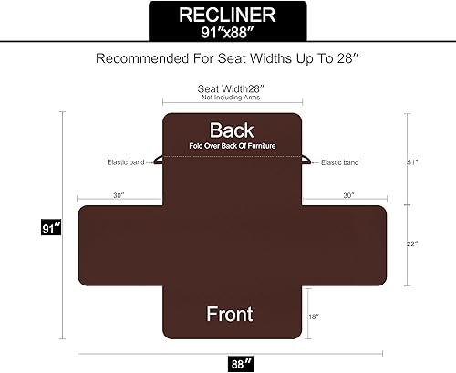 Miniatura 6 de U-NICE HOME Fundas para sillas, reversibles, con correas elásticas, resistentes al agua, acolchado de diamante, para proteger los muebles