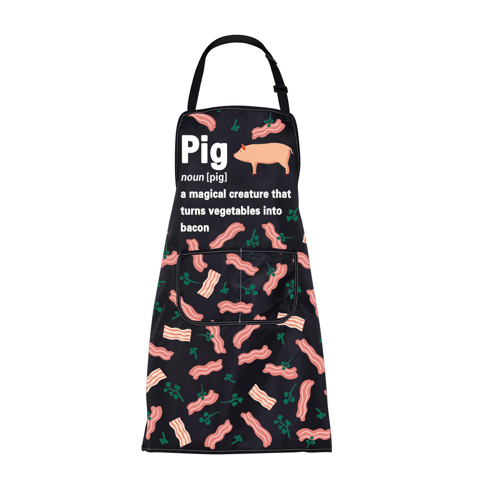FUSTMW Pig Aprons Funny Bacon Gifts Pig Gifts for Pig Lovers ...
