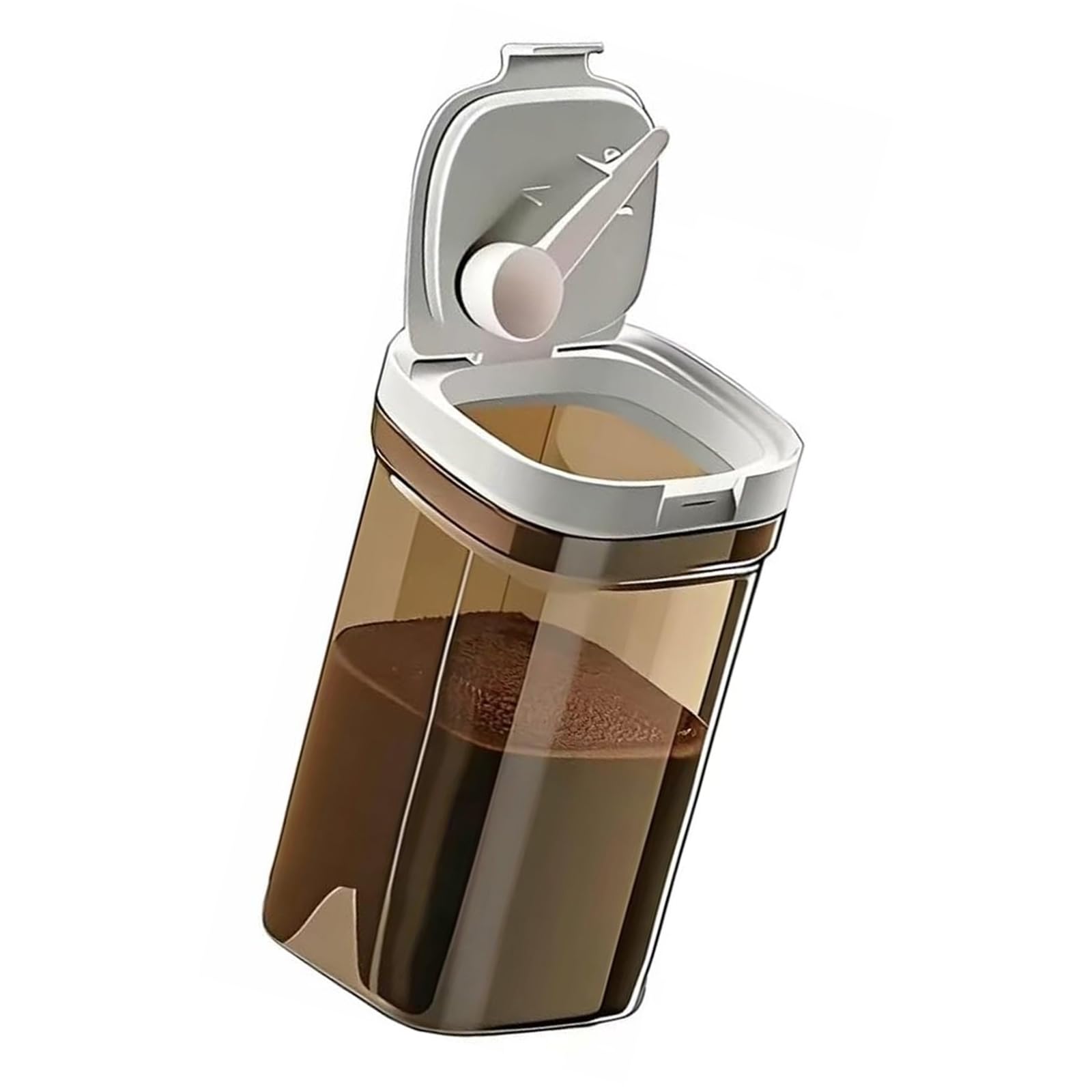Tsophreniq Storage Container with Builts in Spoon for Dry Food Kitchen Organization and Easy Access Dry Food Storage Containers