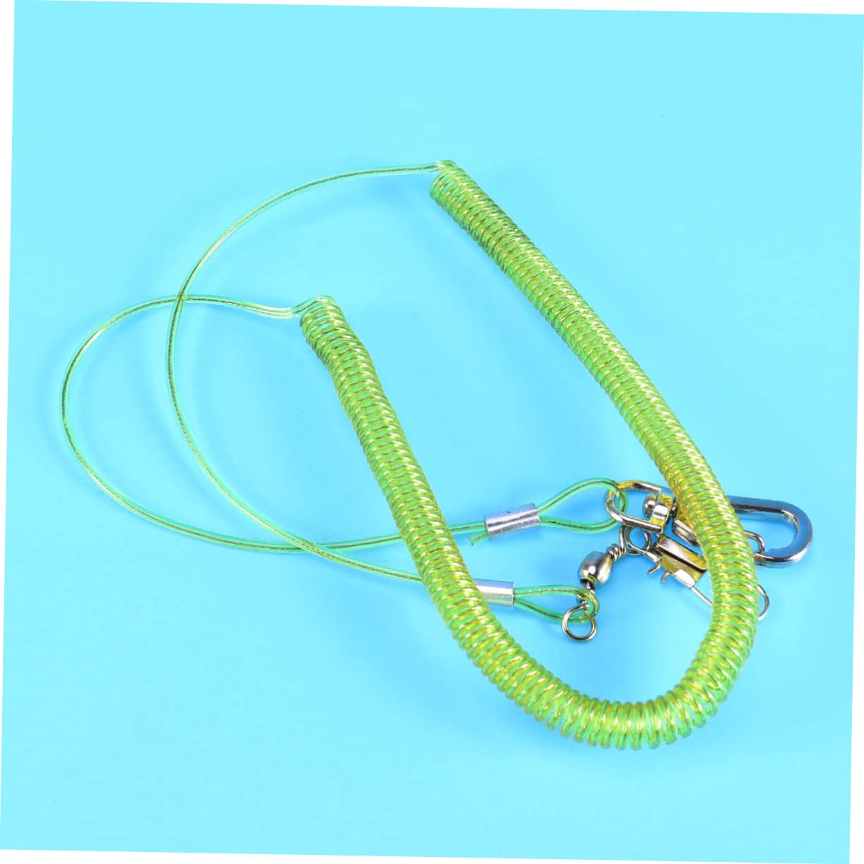 BESPORTBLE Strong Plastic Steel Wire Bird Harness Parrot Leash 6 Claw Rings Training Rope for Parrot Bird Leash Random Color