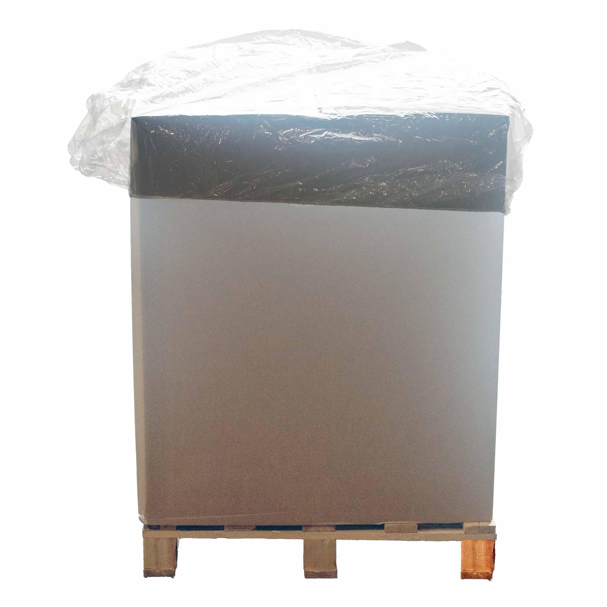 ITP Packaging Elasticated Euro Pallet Covers Pack of 10 Reusable Clear Waterproof Covers/Toppers 1200x800mm Protect your skid and contents from Dust, Dirt & Rain
