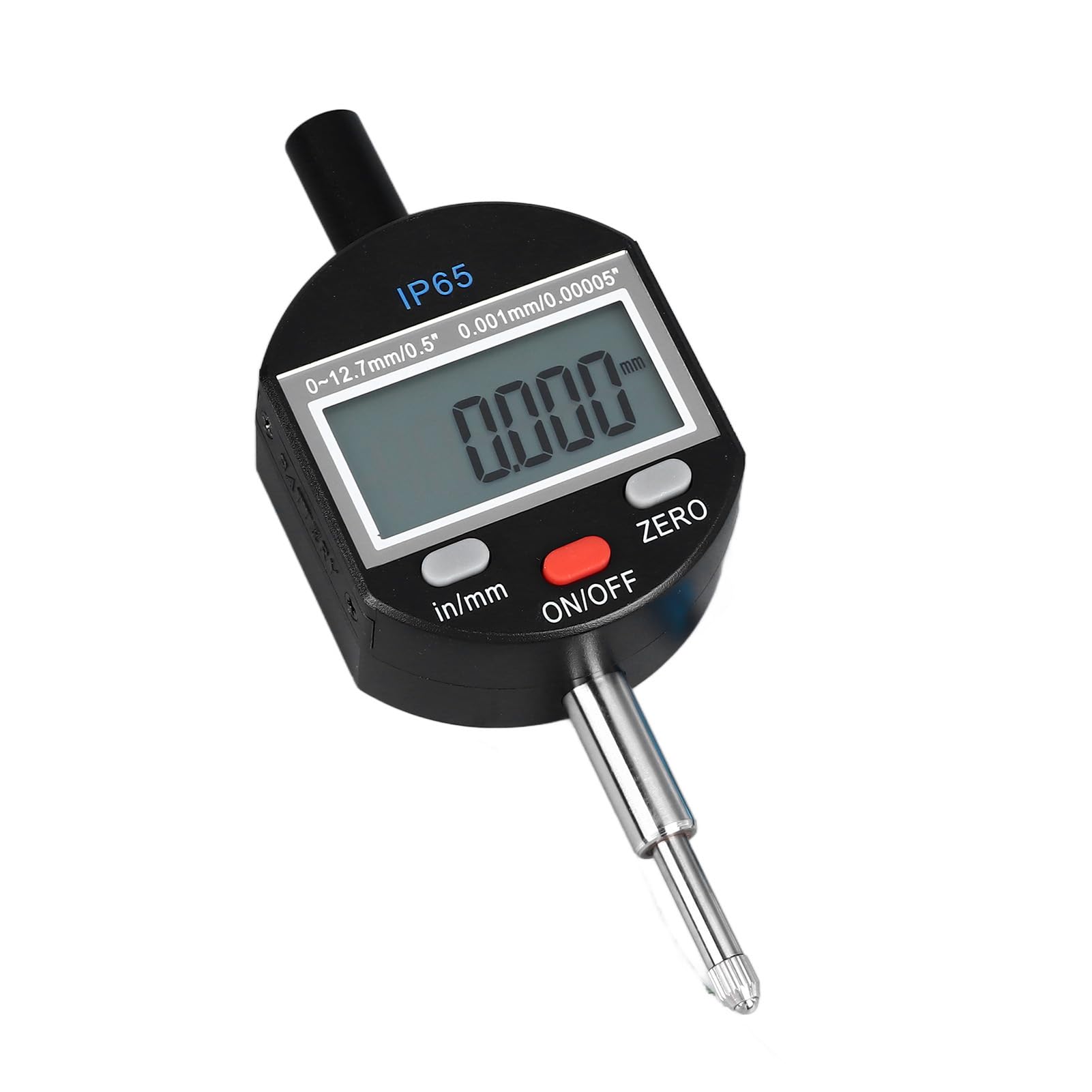 Indicador Digital Gasible Electrónico de Diario Herramienta de Medición de Alta Precisión IP65 Impermeable 0‑12.7 Mm Rango de 0.001 Mm Resolución