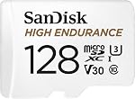 SanDisk 128GB High Endurance Video microSDXC Card with Adapter for Dash cam- C10, U3,V30,4K UHD,Micro SD Card-SDSQQNR-128G-GN6IA