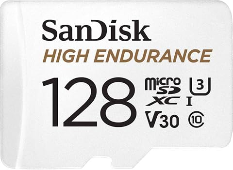 SANDISK 128GB High Endurance Video microSDXC Card with Ad...