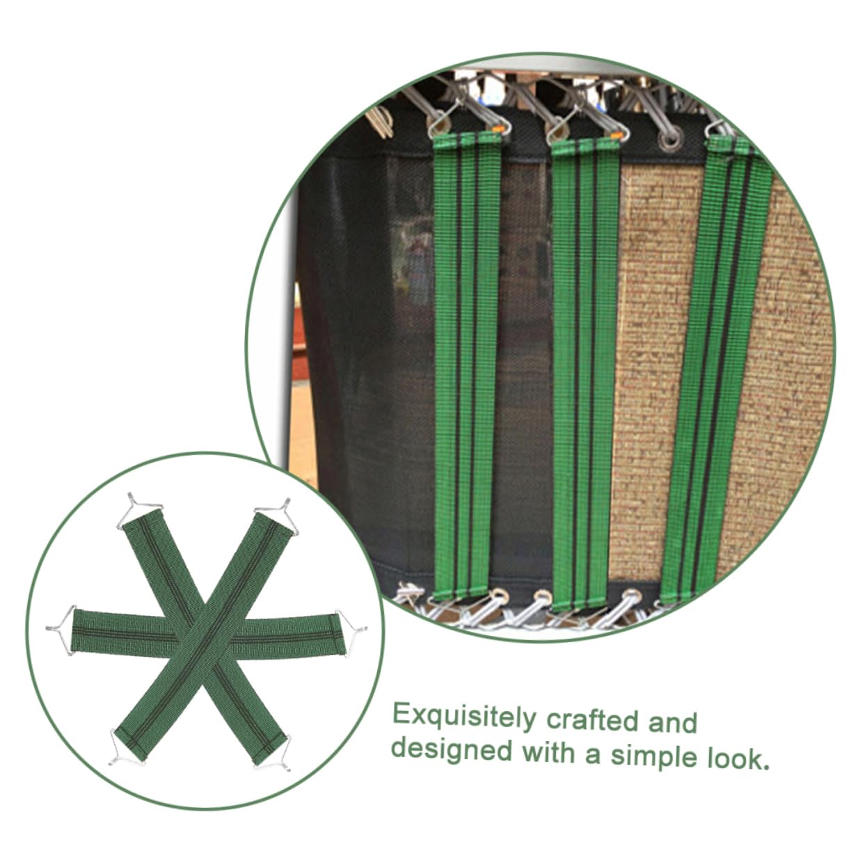 15stücke Lounge Stuhl Ersatzgurt Teiliges Elastisches Reparaturzubehör Für Liegestühle Tragbar Installieren Robust Und Langlebig Passend Für Gartenstühle Klappstühle Und
