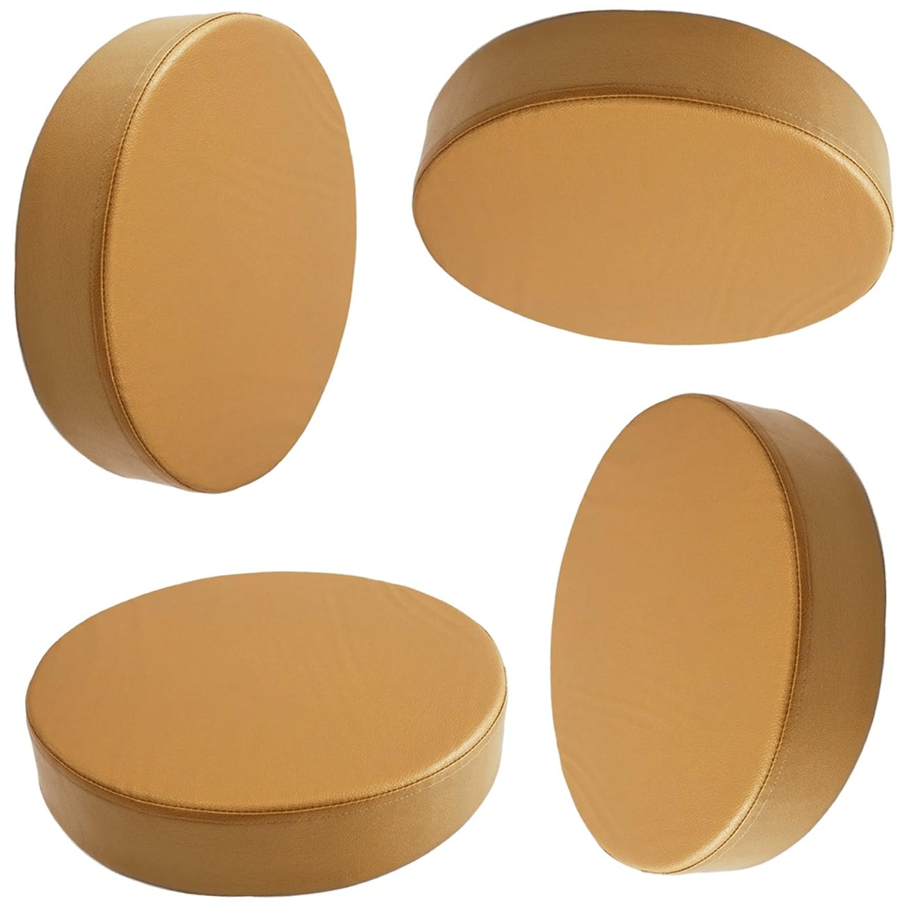 SDNAM Round Chair Cushion 40/45/50cm, Thick 5/8cm Garden Chair Cushions Seat Pads,Waterproof Round Chair Cushions Pad Mat for utdoors/Indoor/Patio/Swing/Floor/Garden(2J,4pcs 40X40X5cm)
