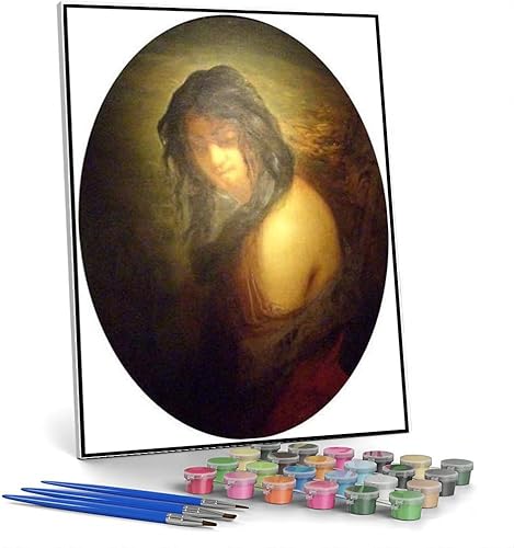 Miniatura 8 de Kit de pintura al óleo de bricolaje, camino ascendente cerca de Vichy pintura por Jean-Francois Millet Paint by Number Kit sobre lienzo para