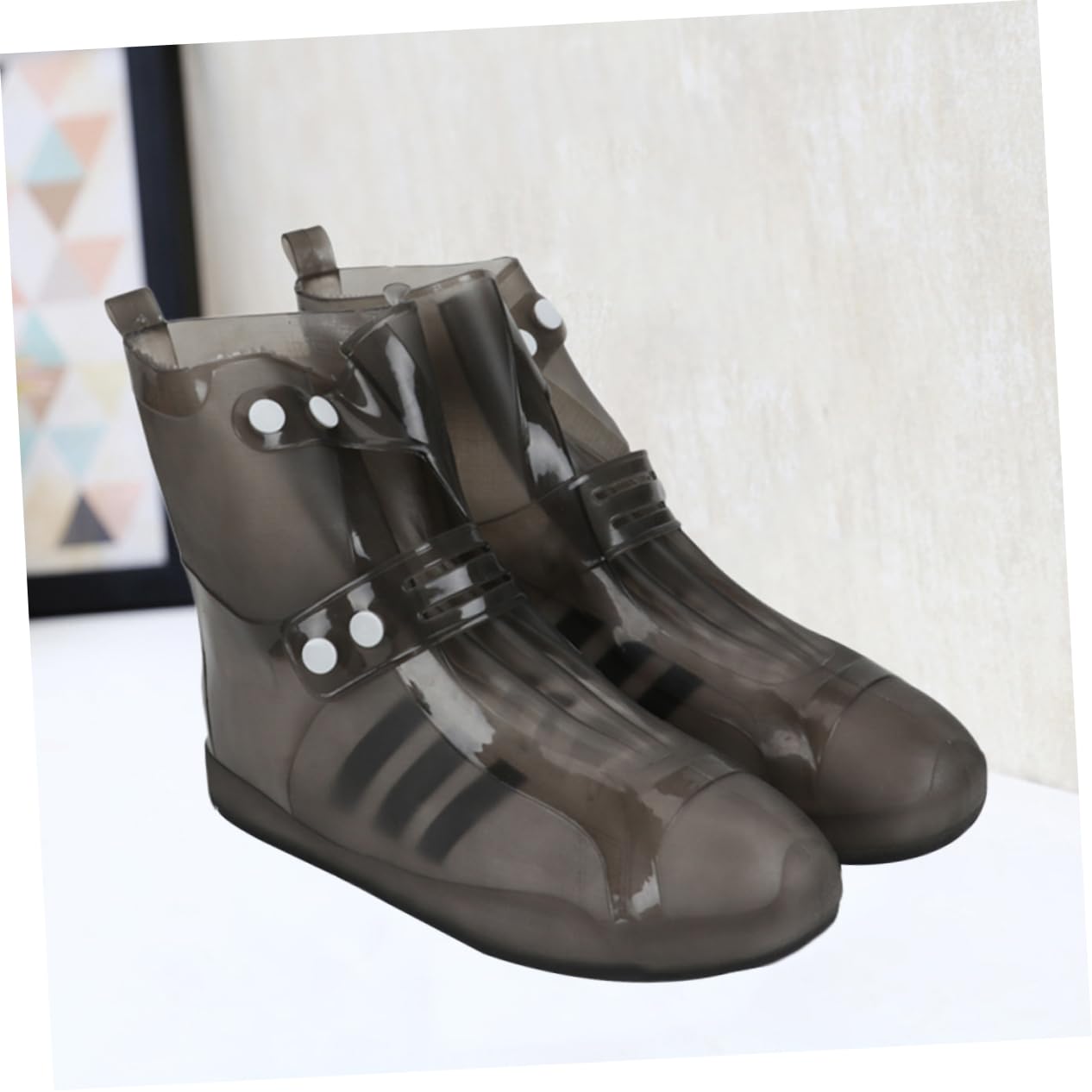 BELLIFFY Washable Overshoes Shoe Boot Covers Rainy Day Shoe Cover Foldable Overshoes Waterproof Reusable Overshoes Reusable Boots Cover Waterproof Wellies Overshoes Reusable Waterproof