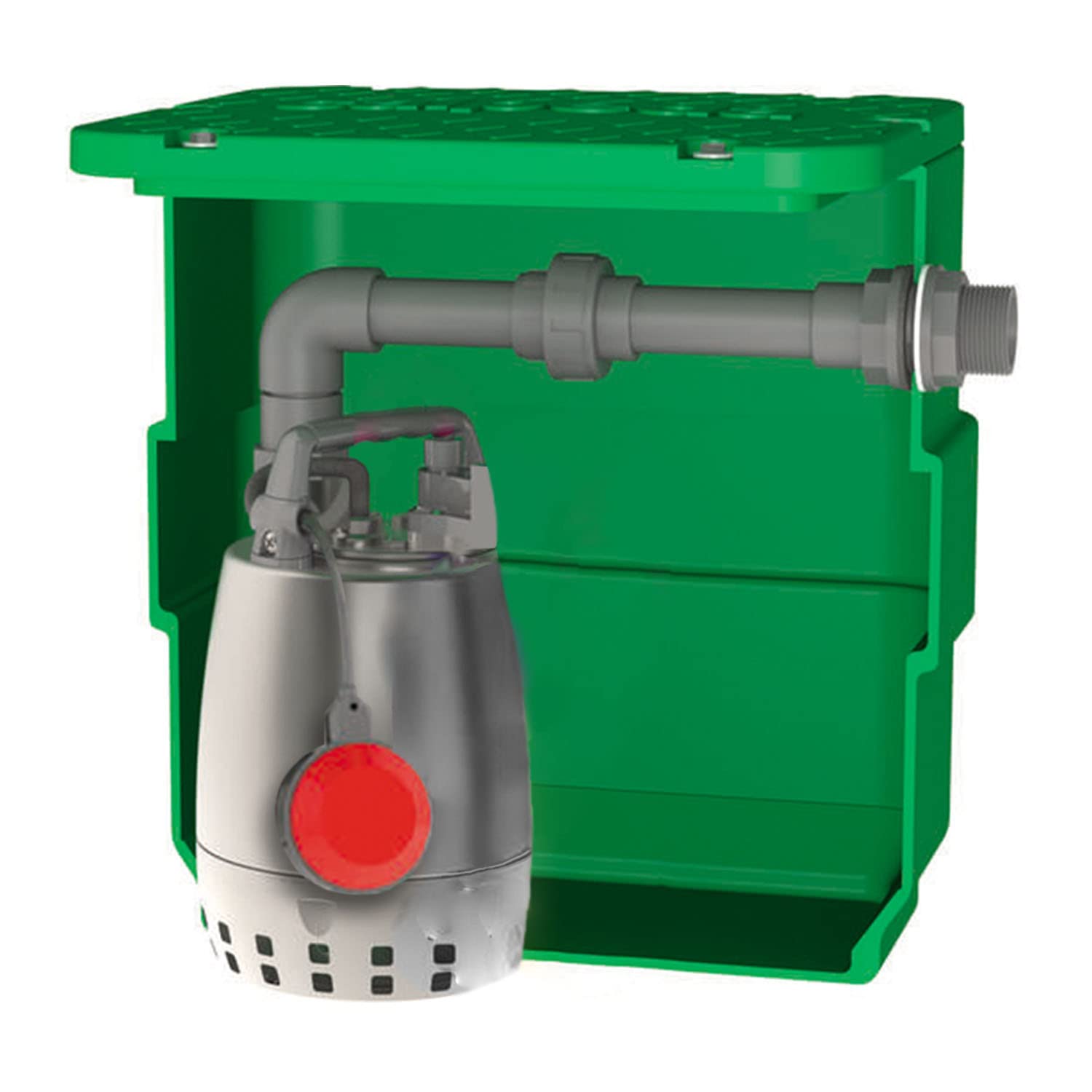 Station de relevage d'eaux claires et légèrement chargées 40L Calpeda CAL40GXVM256 0,25 KW - Monophasé 220V - Jusqu'à 10,2 M3/H