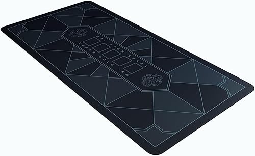 Miniatura 8 de Bullets Playing Cards - Paulie-Poker Layout - Tapete de mesa 45" x 25" - Alfombra de juego de lujo para noche de casino - Verde