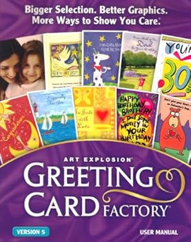 Paperback Greeting Card Factory (Art Explosion) Version 5 User's Manual Book