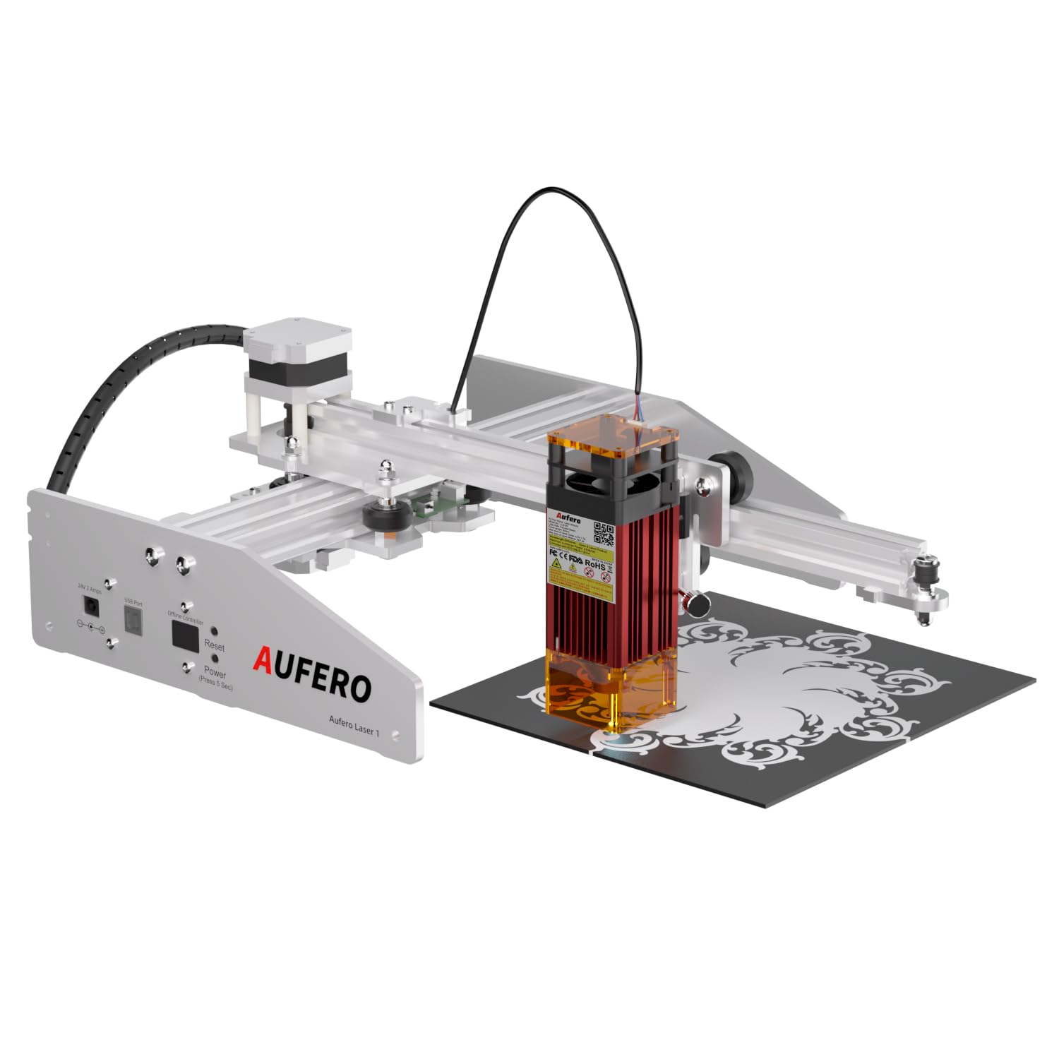 AUFERO Laser 1 レーザー彫刻機・加工機 LU2-4-SF Amazon.com: Aufero Laser 1 Laser Engraver, 1.6w Diode Laser