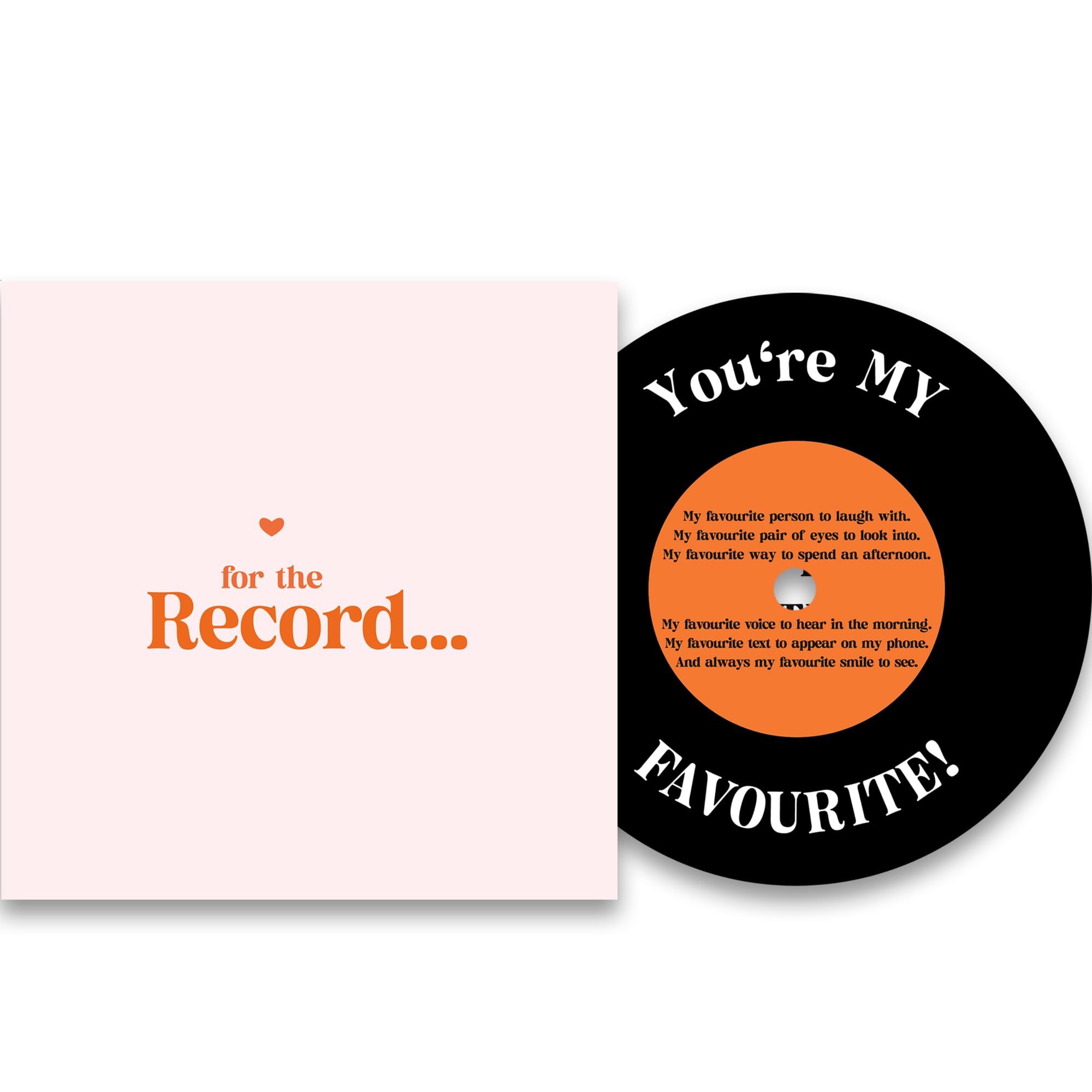 Muiltvoe Men's Gold/Golden Anniversary Card For Him Or Her | Gift For Husband Or Wife, Boyfriend Or Girlfriend | Valentine's Day Card For And Wo | For The Record Love Card
