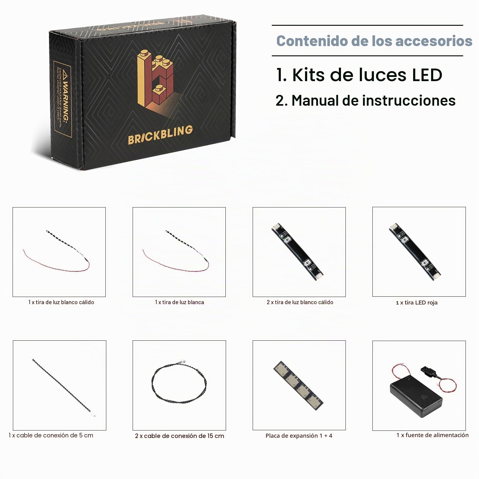Juego de luces LED para Lego 42196 Lamborghini Huracán Tecnica Naranja, juego de iluminación decorativa para Lego Technic
