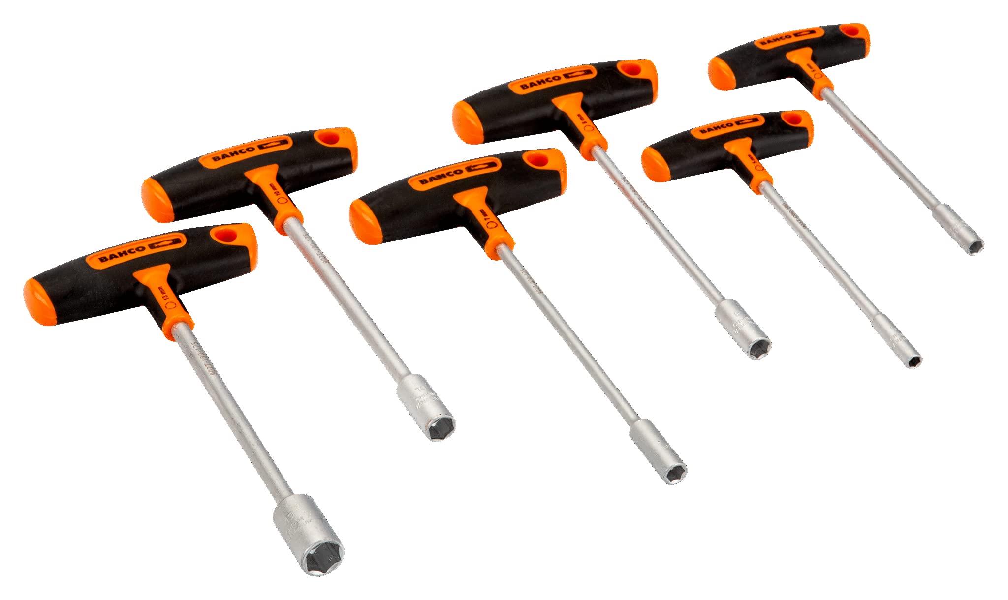 Bahco Nut Driver Nut Driver Set, 5 mm, 6 mm, 7 mm, 8 mm, 10 mm, 13 mm Tip, 13 mm Overall