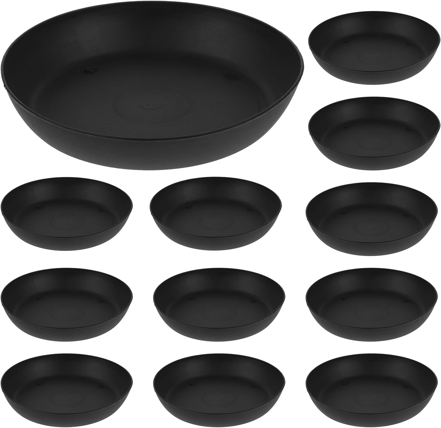 20 Stück Blumentopf Untersetzer Braun - 30 Cm, Kunststoff Für Innen & Außen