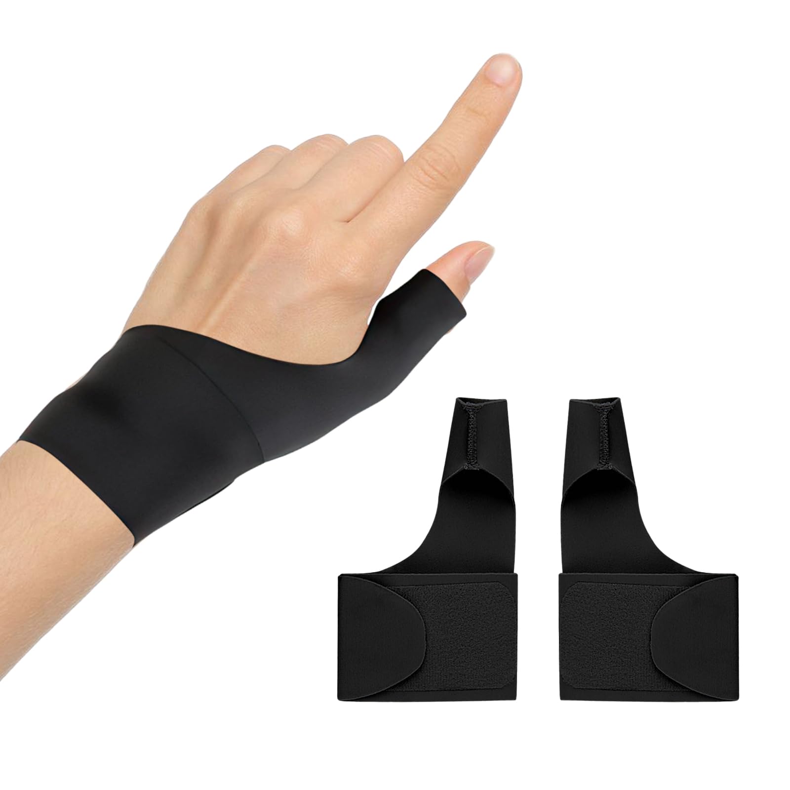 1 Paar Daumensattelgelenk Bandage, Daumenschiene Daumenbandage Rechts Links | Atmungsaktive und Weiche , Handgelenk Bandagen für Frauen Männer, Sehnenscheidenentzündung, Schmerzlinderung Protektor