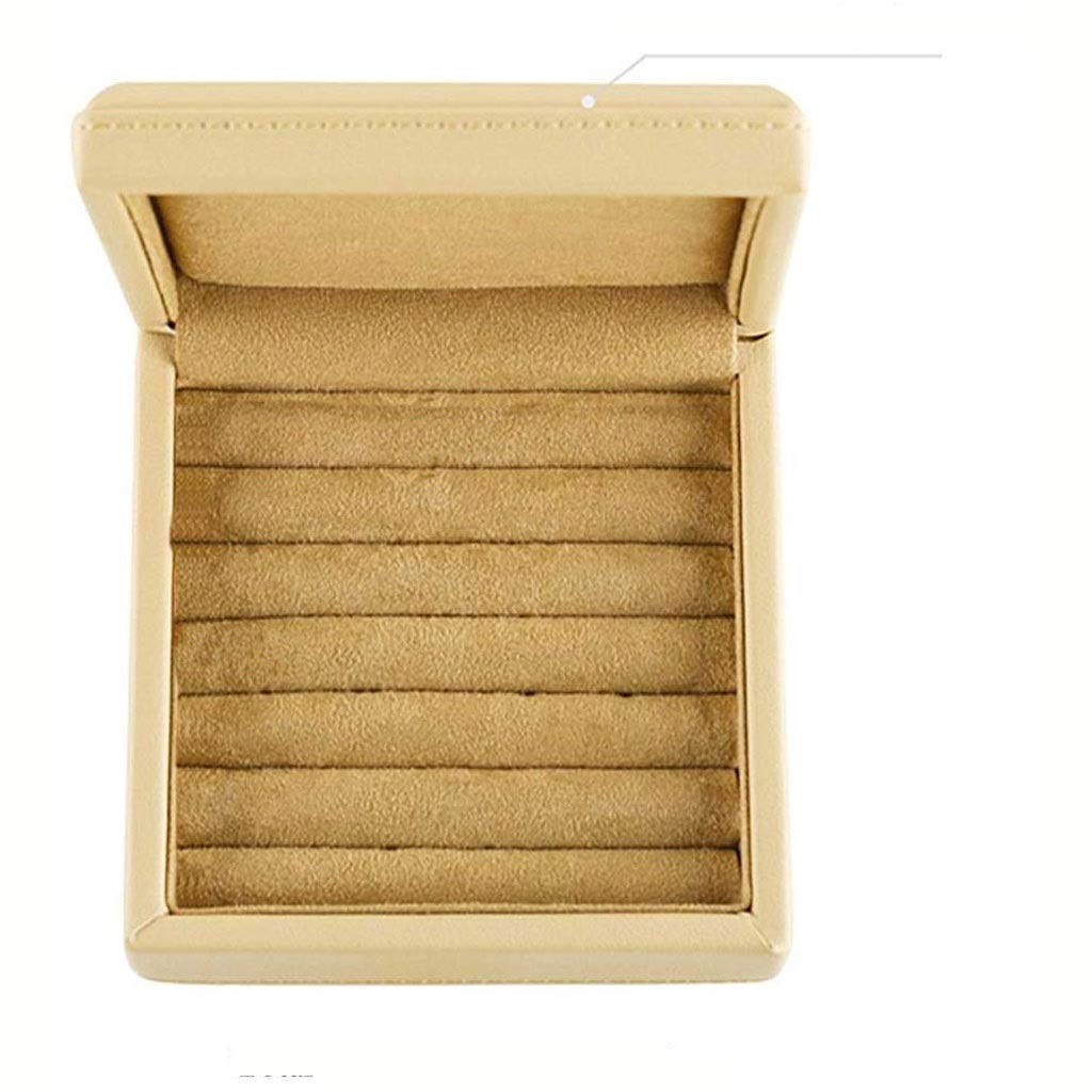 Joyero - Caja de Gemelos para Hombre de Microfibra Simple Pendientes de botón Caja de Almacenamiento de Joyas (Argento) interesting