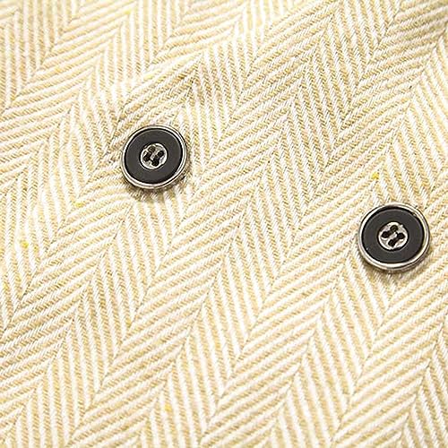 Men's Dress Suit Vest Double Breasted Slim Fit Prom Formal Suits Waistcoat Daily Business Casual Lightweight Vest 5