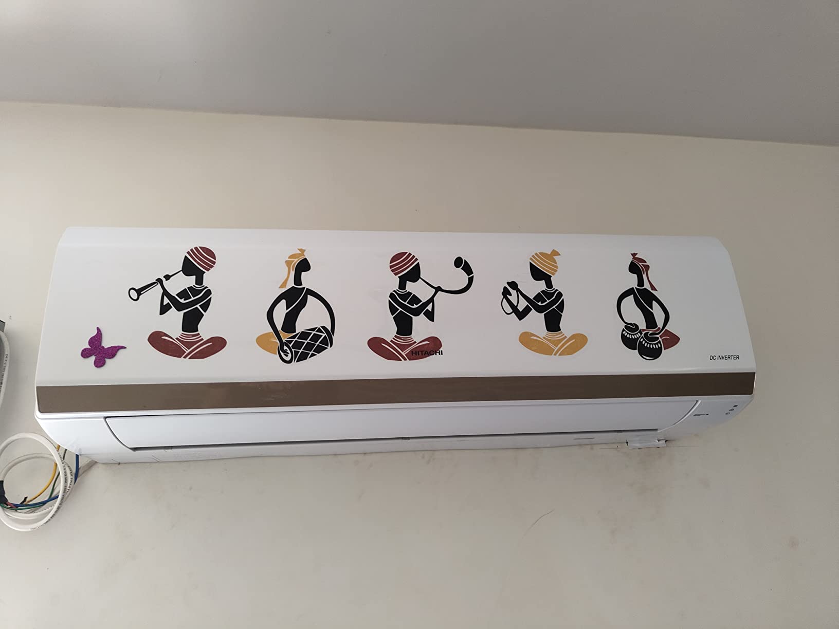 Split Ac Sticker Sticker Studio Vinyl Split Air Conditioner Sticker (Multicolour ...