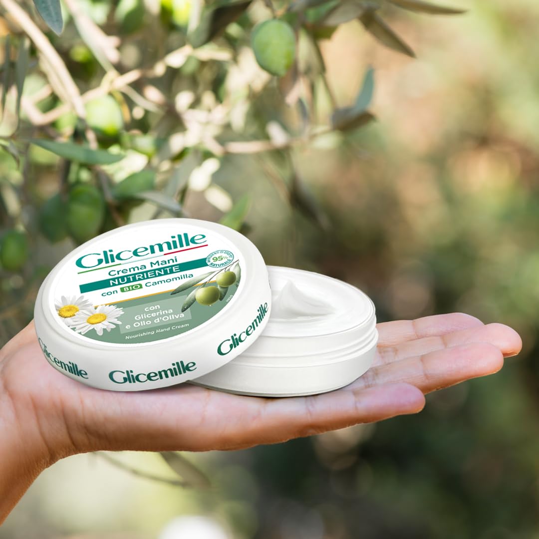 GLICEMILLE | Crema Mani Nutriente, Giara, 100ml | Con Glicerina e Olio di Oliva