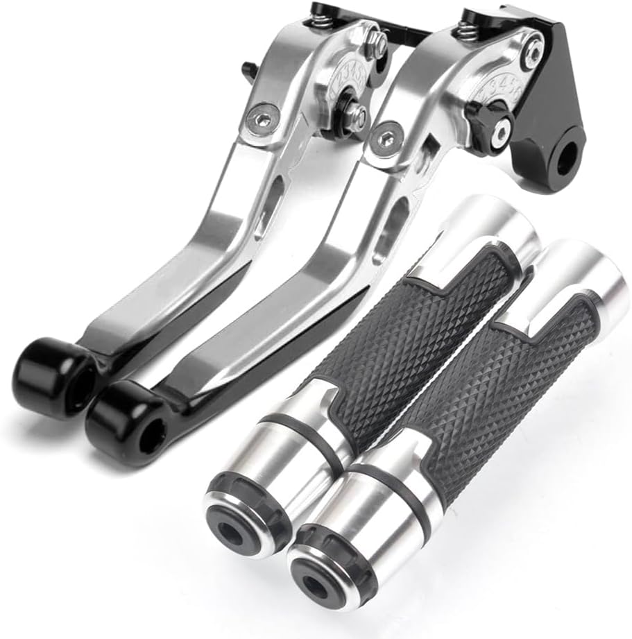 Replacement for Yamaha XTZ1200 Super TENERE XTZ 1200 SUPERTENERE 2012-2016 Motorcycle Brake Clutch Levers Handle Handlebar Grips Ends (Blue Black Blue)