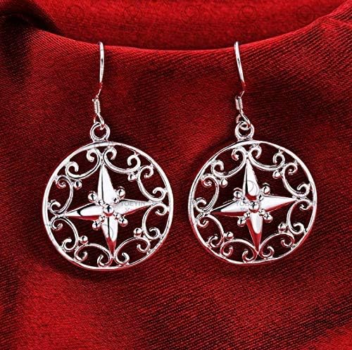 Comet Craft 925 Sterling Silver Earrings, Lotus Flower Yoga Earrings - Image 3