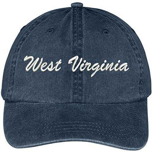 Gorra de algodón ajustable bordada West Virginia State miniatura 1