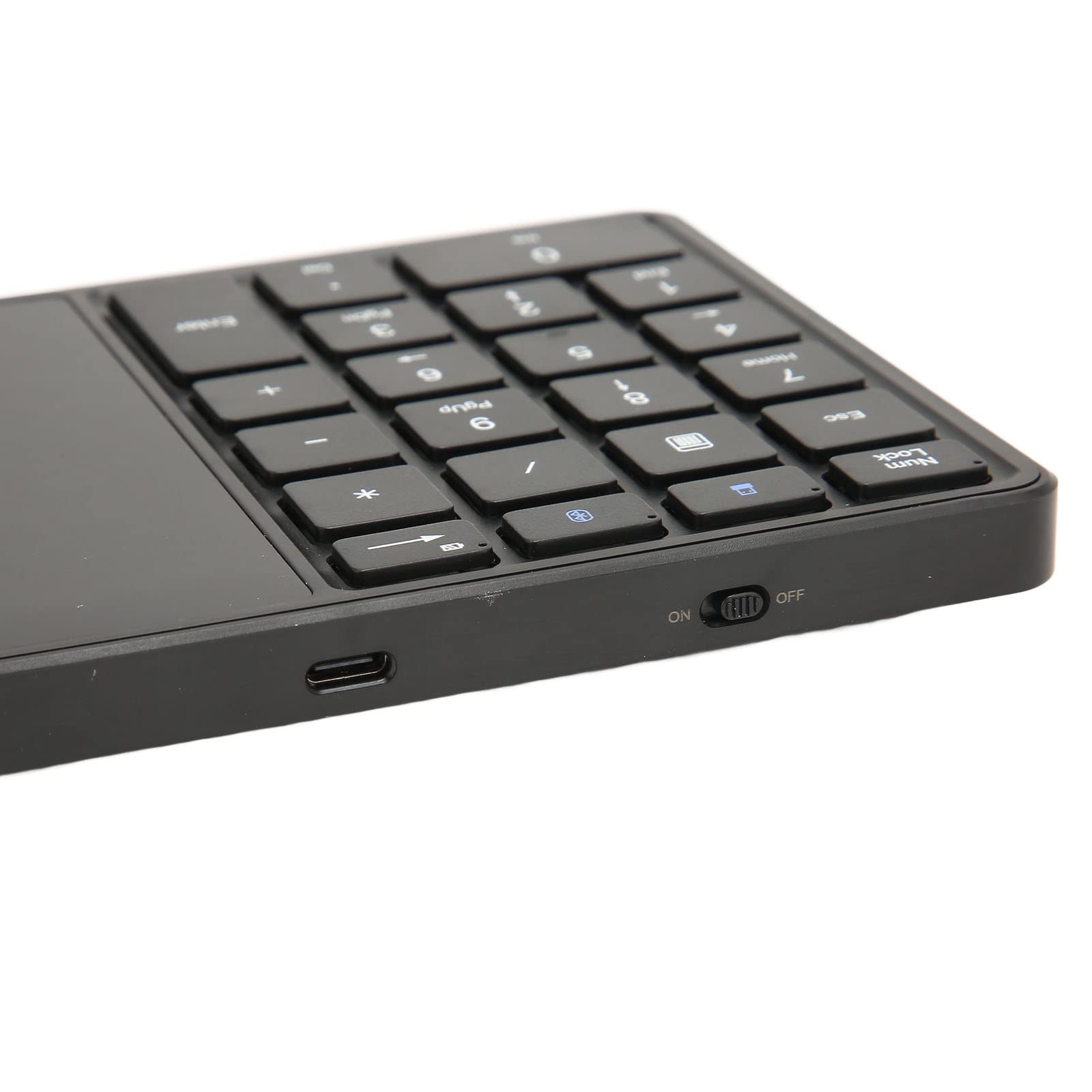 AMONIDA Tastierino Numerico Wireless Touchpad Ergonomico a 22 Tasti Dual Mode per Lavoro Remoto ABS Portatile