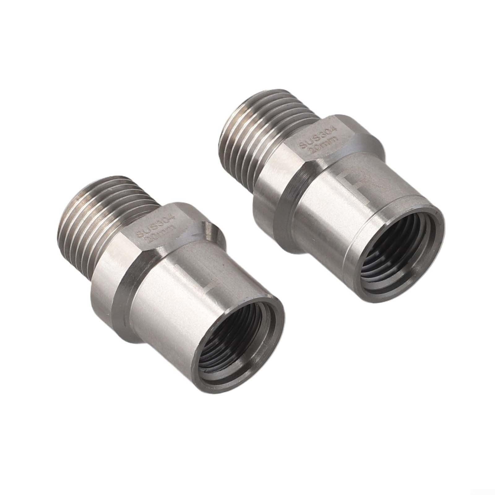 Adaptateur Pédale Vélo Acier Inox - Convertisseur 9/16 Vers 1/2, Entretoise +20mm Pour Manivelle