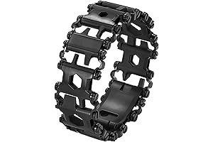 Stainless Steel Wearable Tool Bracelet: 29-in-1 Survival Companion for Men