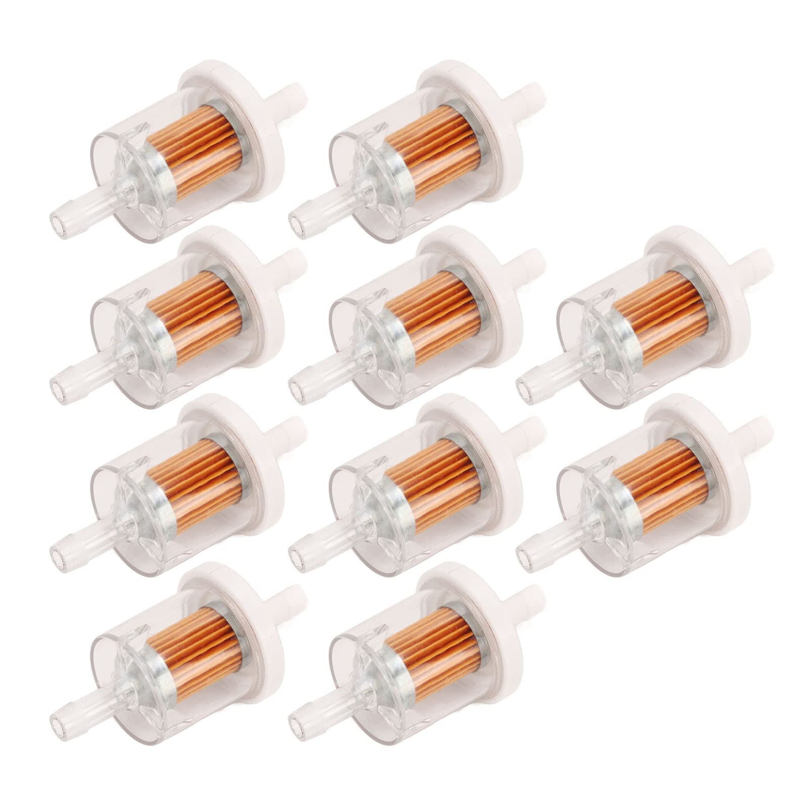 10 Piezas para Filtro de Combustible de Motor para Filtro de Combustible en línea para Piezas de cortadora de césped 49019 7001 para Fx481V Fx541V Fx600V Fx651V Fx691V Fx730V Fx751V Fx801V