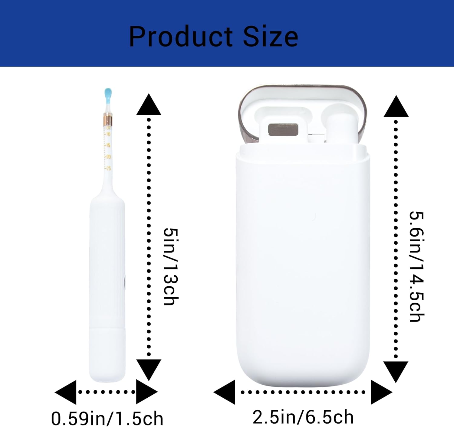 Flexible Ear Camera Otoscope, Visual Ear Cleaning Kit for Family, Painless Ear Tweezers