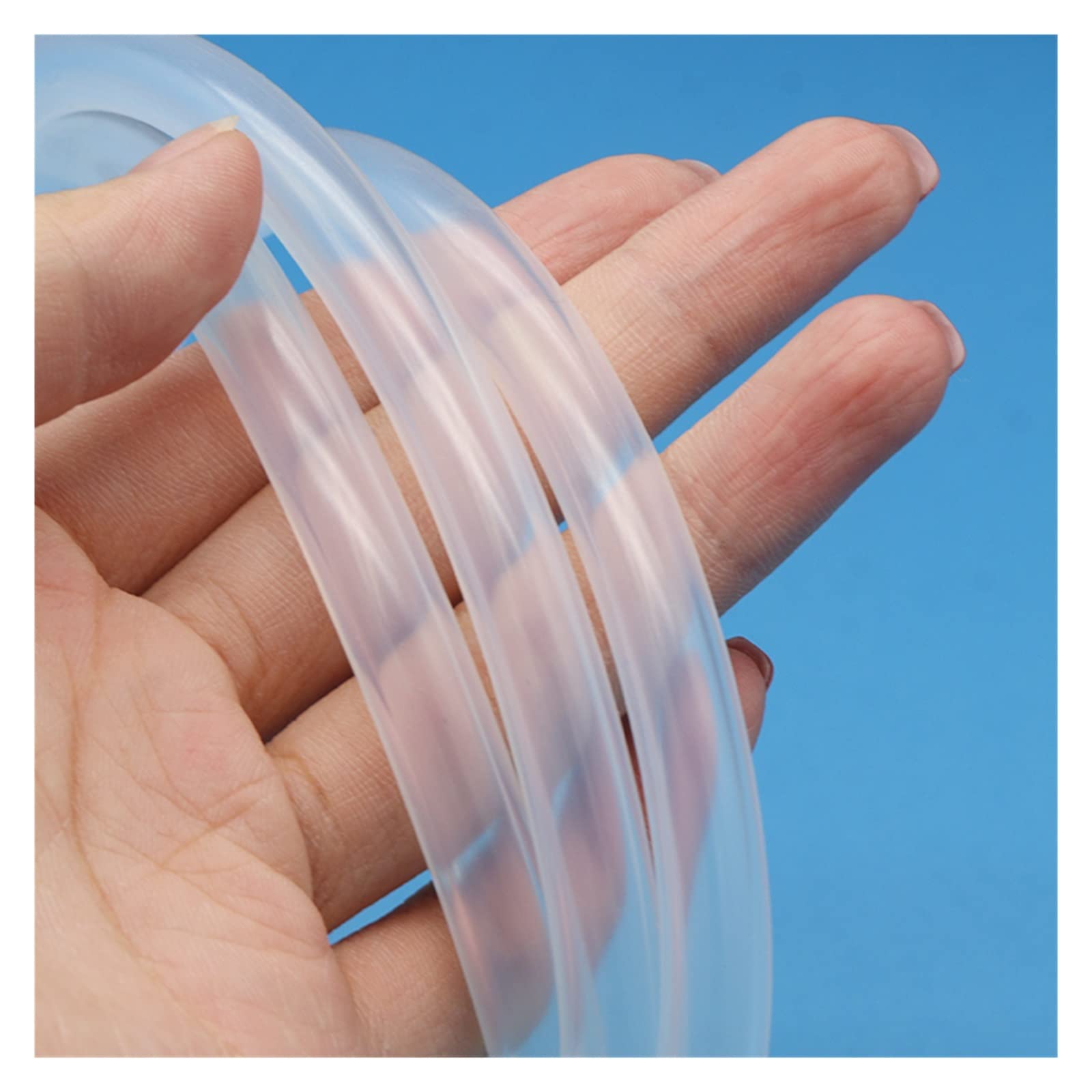 Manguera de Goma de Silicona Transparente ID de Grado alimenticio 0,5 1 2 3 4 5 6 7 8 9 10 12mm OD Tubo de Silicona Flexible Transparente 1/5/10M (Size : 10 Meters, Color : ID 12mm x 18mm OD)