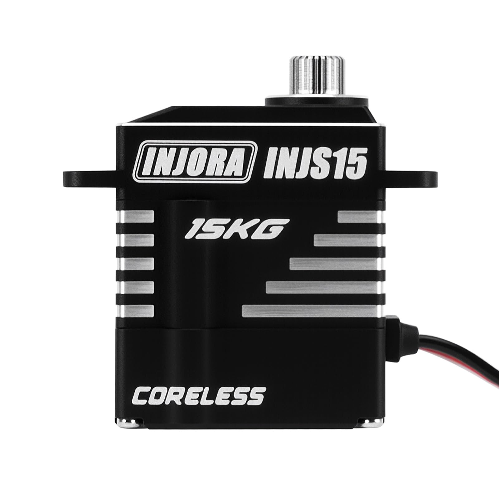 INJORA Servo INJS15 de 15kg Alto Par Impermeable Sin Núcleo con Soporte y Palanca para Mejora de 1/18 TRX4M