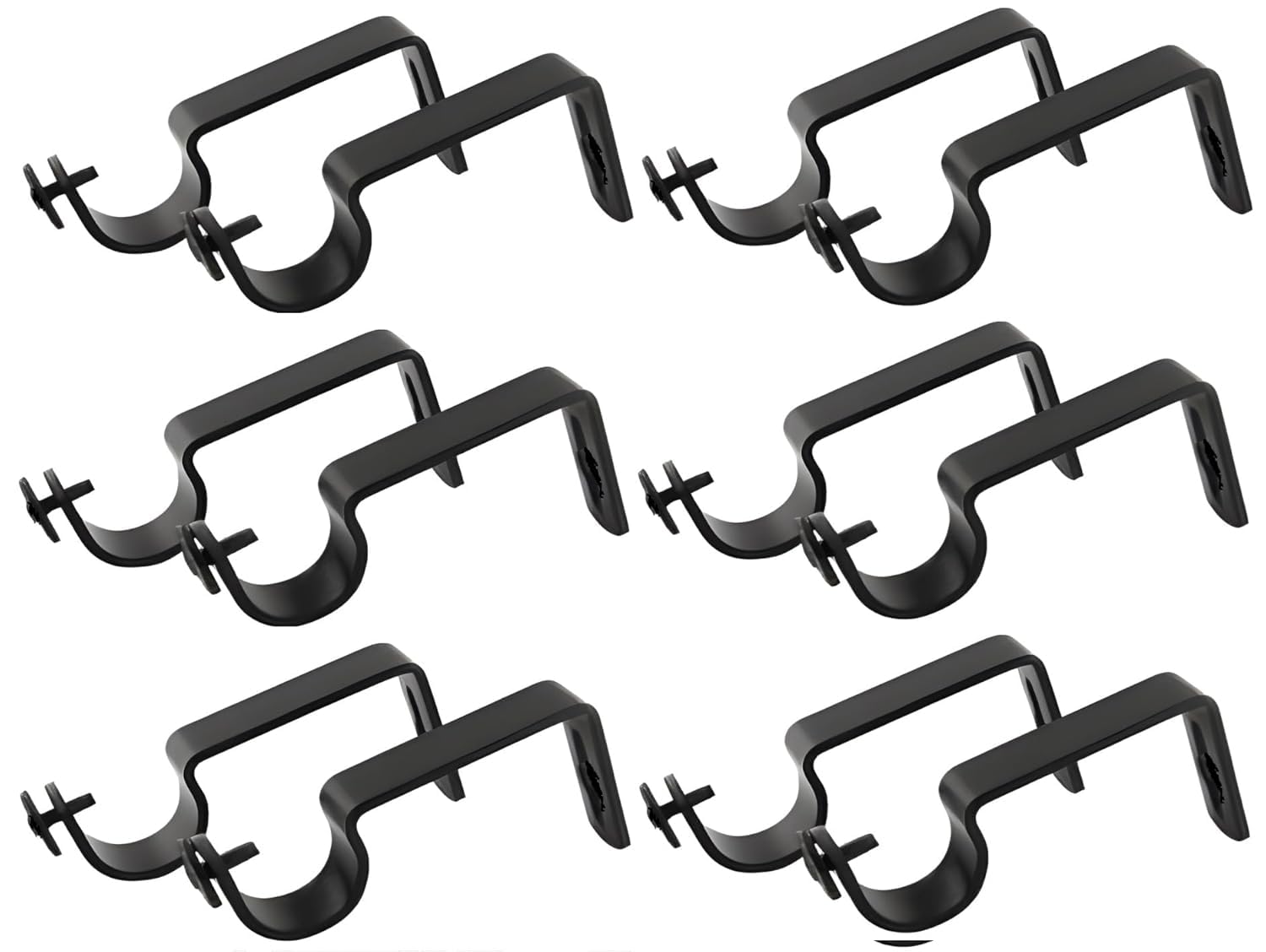 Stainless Steel Curtain Brackets - Pack of 10 -13 Stainless Steel Curtain Brackets - Pack of 10 -13