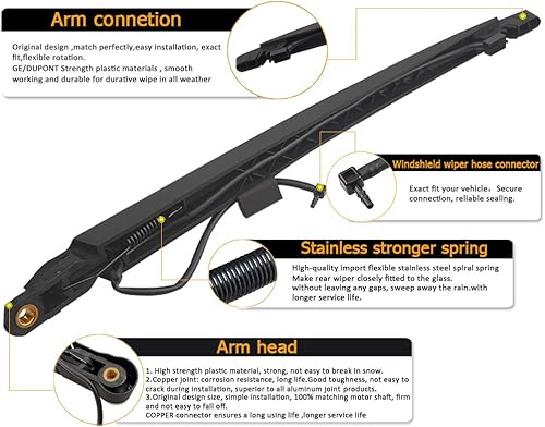 Miniatura 3 de 15277756 Reemplazo de brazo de limpiaparabrisas trasero para Chvey Tahoe Suburban Cadillac Escalade GMC Yukon, 2007-2014, accesorios para