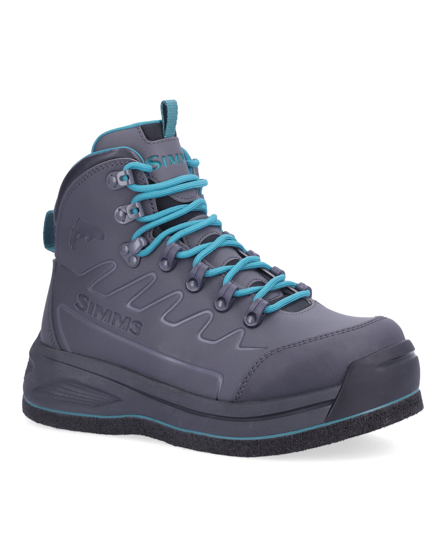 Simms Women’s Freestone Felt Sole Wading Boots, Felt Bottom Boots, Slate, 10