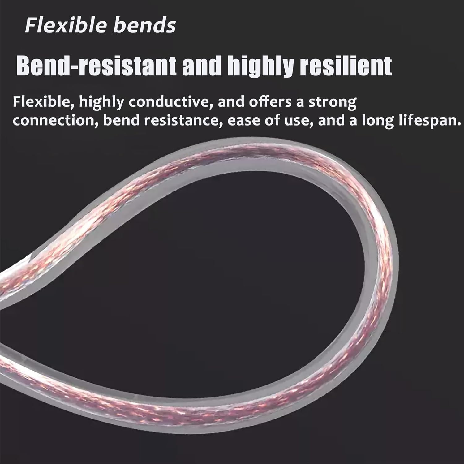 5 Gauge Flexible Electrical Wire 30FT-160FT Tinned Copper PVC Transparent Jacket, Soft Insulated, 16–95mm² Stranded Conductors, Heat-Resistant with Insulation Tape(65ft,16mm2)