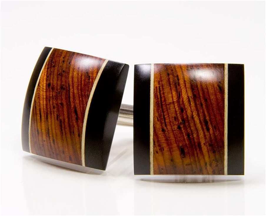 Cocobolo, Ebony, Holly Wood Cufflinks