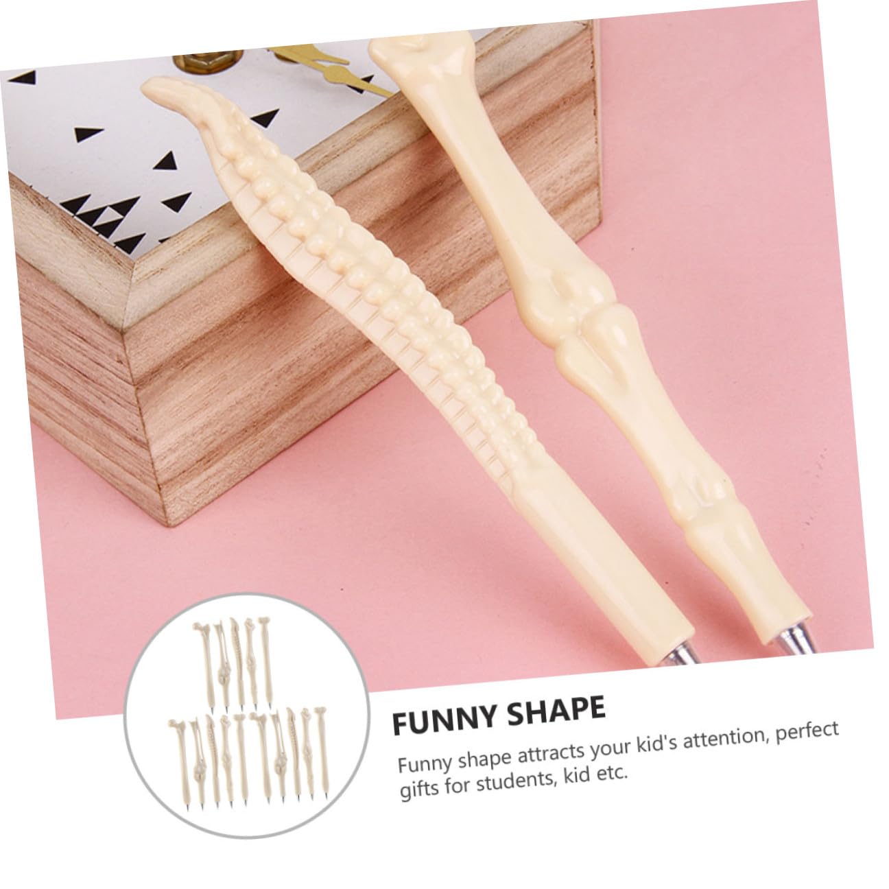 Housoutil 6 Set Penne Punta Fine Design per Halloween Materiale Durevole e Resistenti al Gadget Divertente per Studenti e Feste